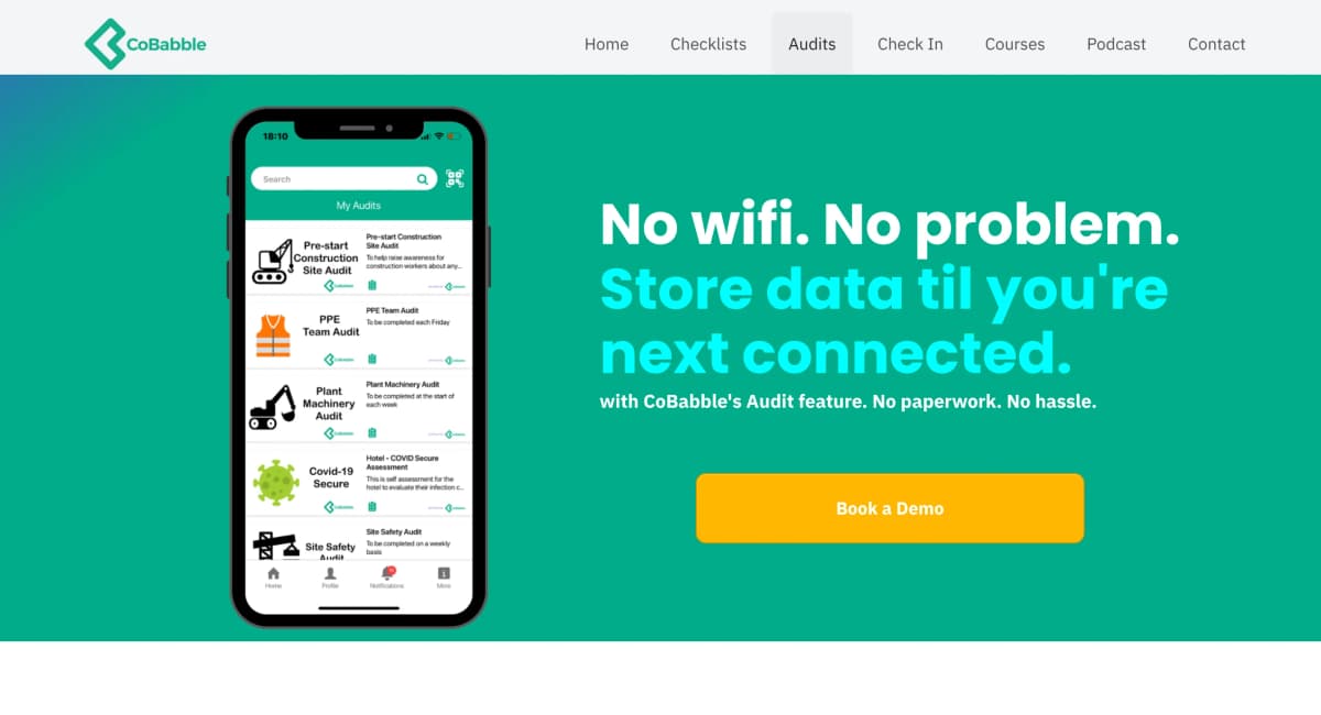 CoBabble project screenshot showing the application interface